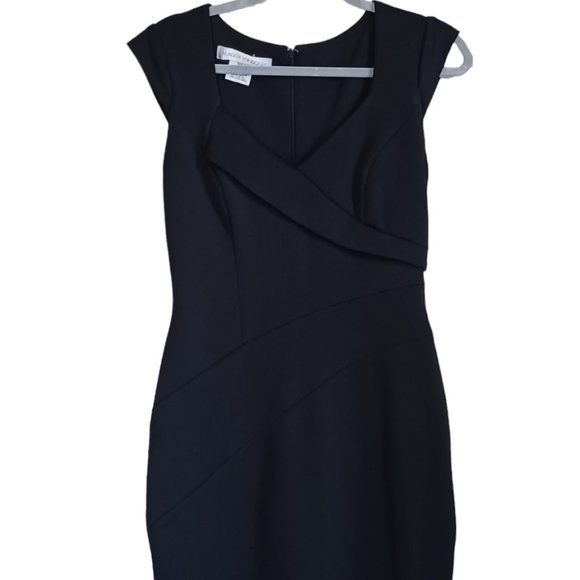 Little Black Bodycon Sheath Cap Sleeve Dress size 8 - Picture 2 of 7